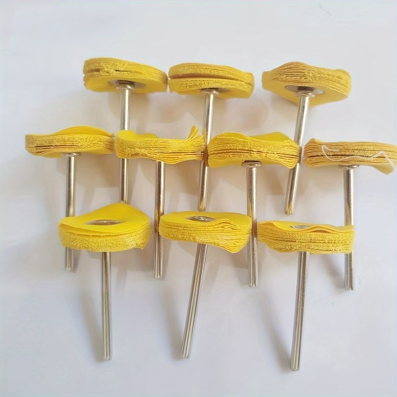 Jewelry Watch - 59Pcs 3mm Yellow Polishing Cloth Wheel,