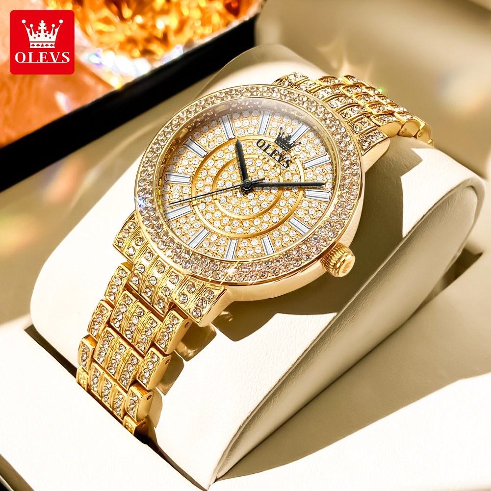 Jewelry Diamond Watches - OLEVS 9904 Women Watchs Original Fashion