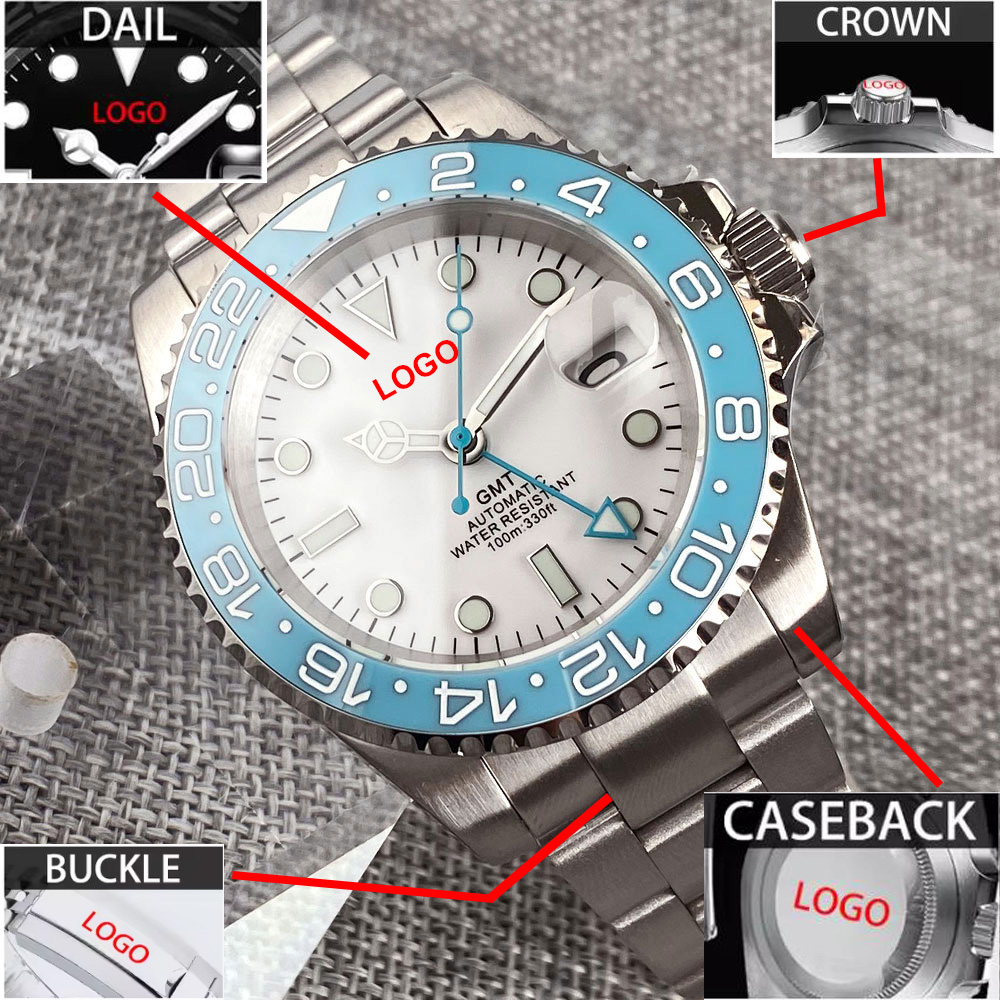 Jewelry Watches Men - Customized 40mm Ice Blue Dial 200M