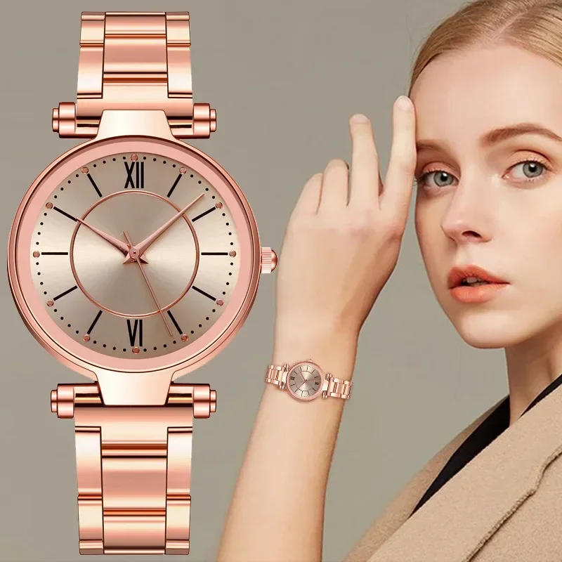 Mystery Jewelry Jar Watches - Luxury Rose Gold Stainless Steel Watches