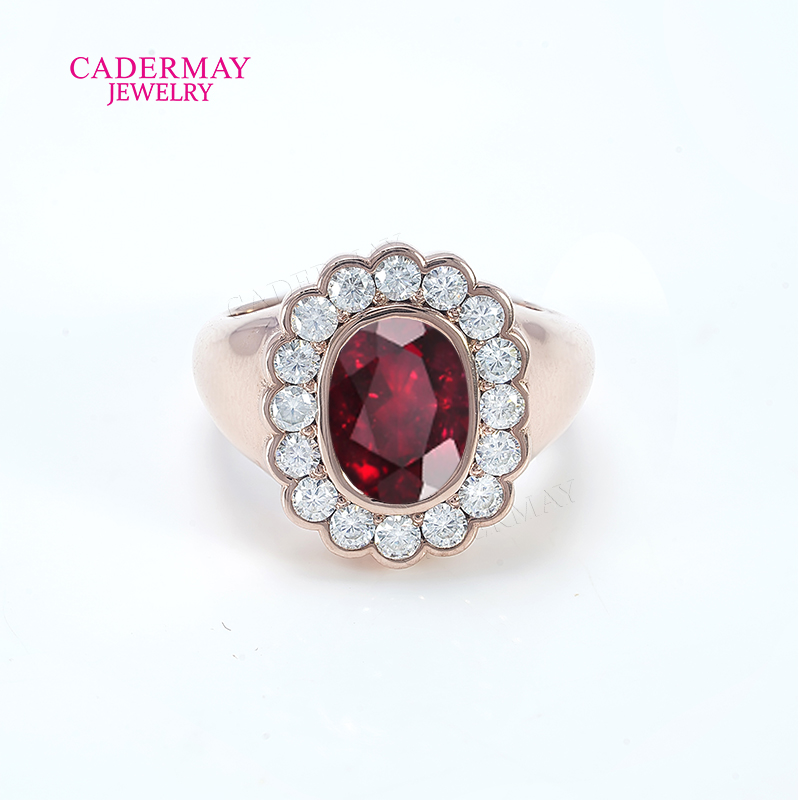Moissanite Ring - Customized 10K gold 6x8mm Oval Shape