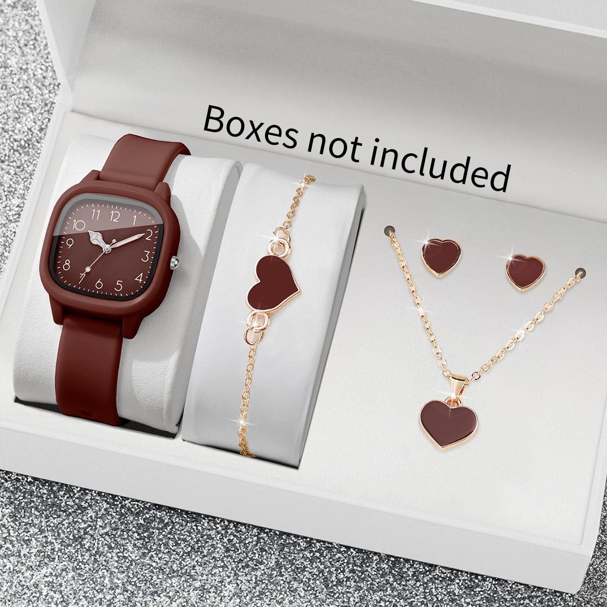 Jewelry Watches For Kids - 5PCS Fashion Women Watches Heart Jewelry