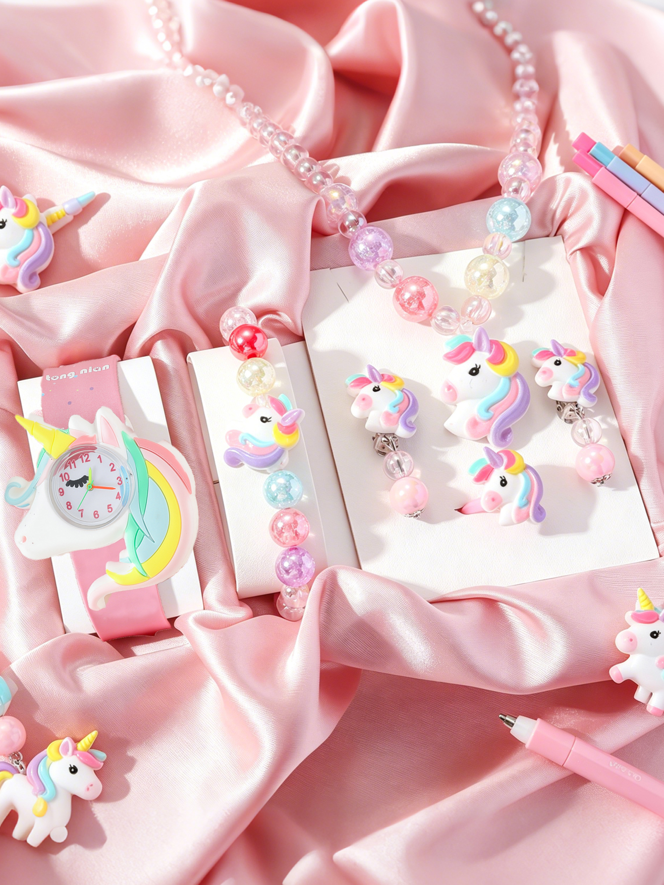 Jewelry Watches For Kids - Kids Unicorn Jewelry Set Watch +