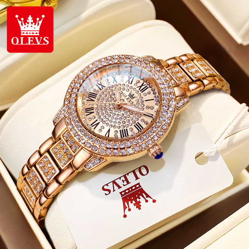 Jewelry Diamond Watches - OLEVS 9943 Luxury All Diamond Original