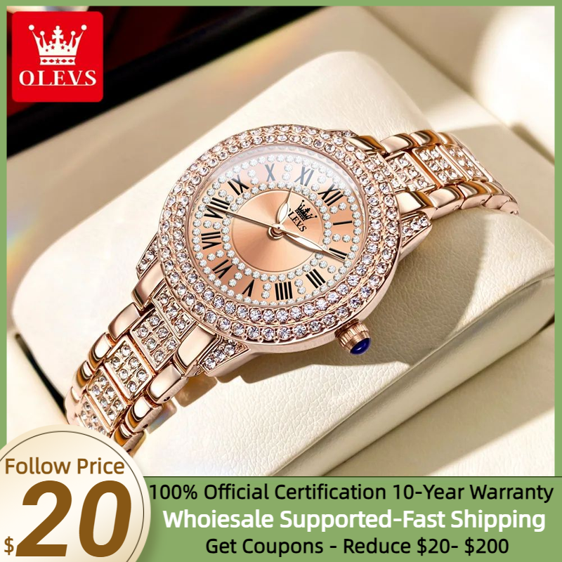 OLEVS 9943 Original Diamond Wa - Jewelry Diamond Watches 评论和价格
