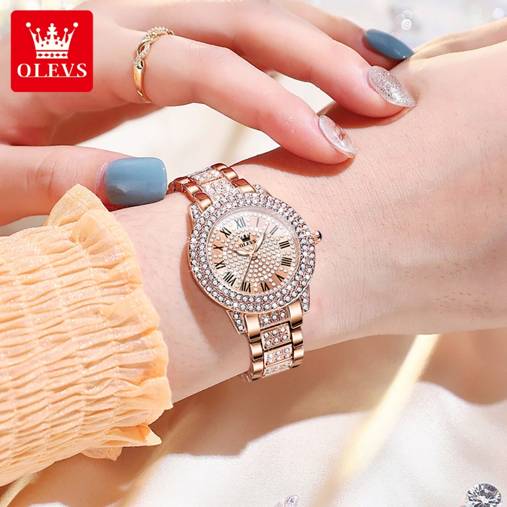 OLEVS 9943 Original Diamond Wa - Jewelry Diamond Watches 评论和价格