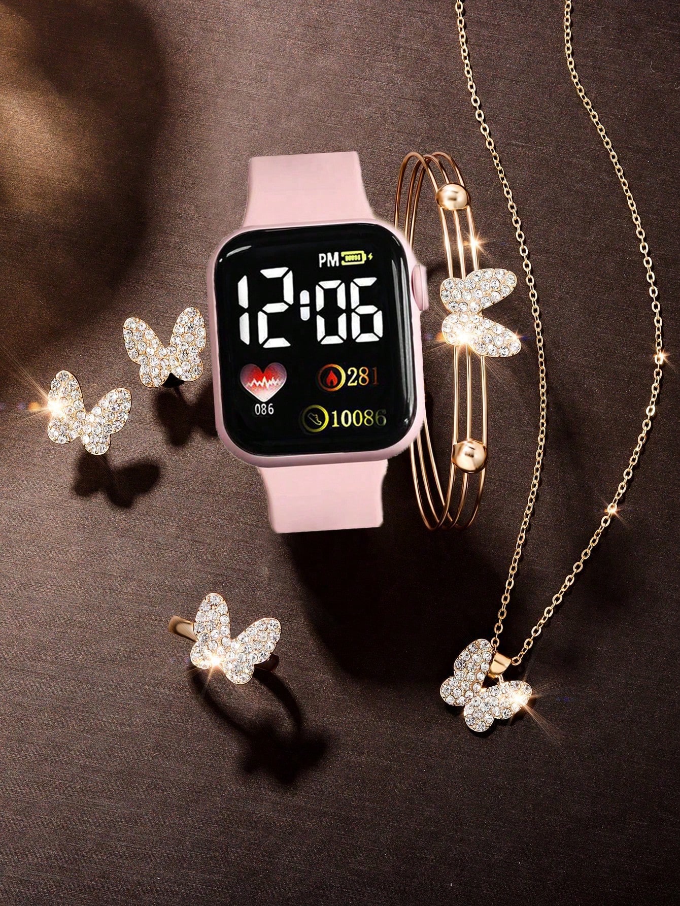 6PCS Love Square digital displ - Jewelry Watches For Kids 评论和价格