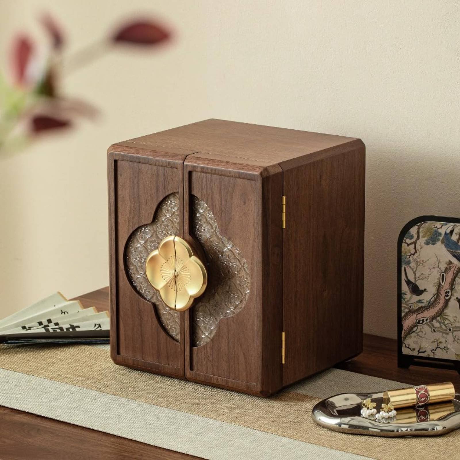 Wooden Jewelry Box New Chinese - Jewelry & Watches Review 评论和价格