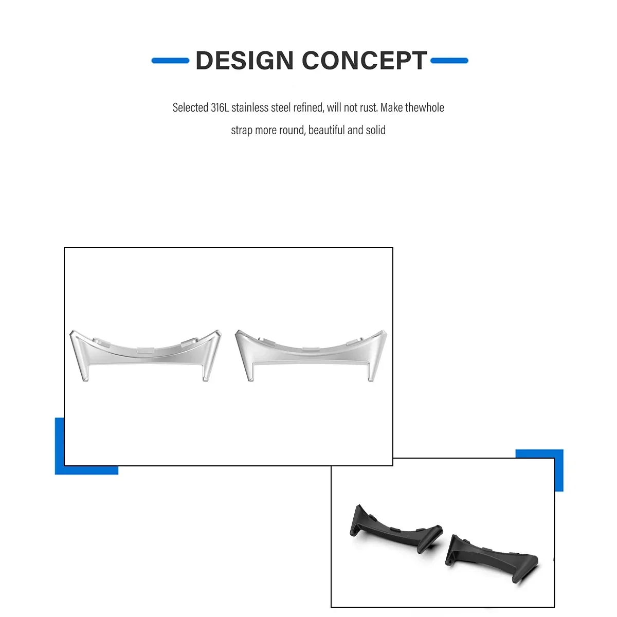 2pcs Watch Strap Connector Ada - Watch Strap Replacement 评论和价格