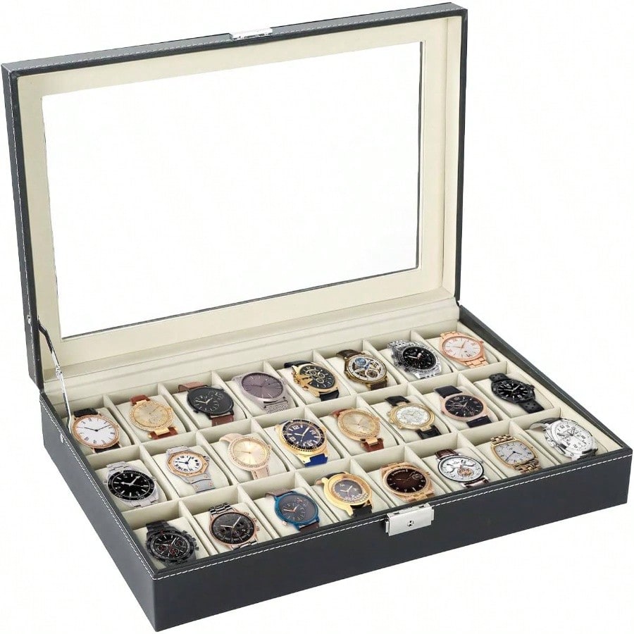 Watch Box 24 Slots Elegant Por - Jewelry Box That Holds Watches 评论和价格