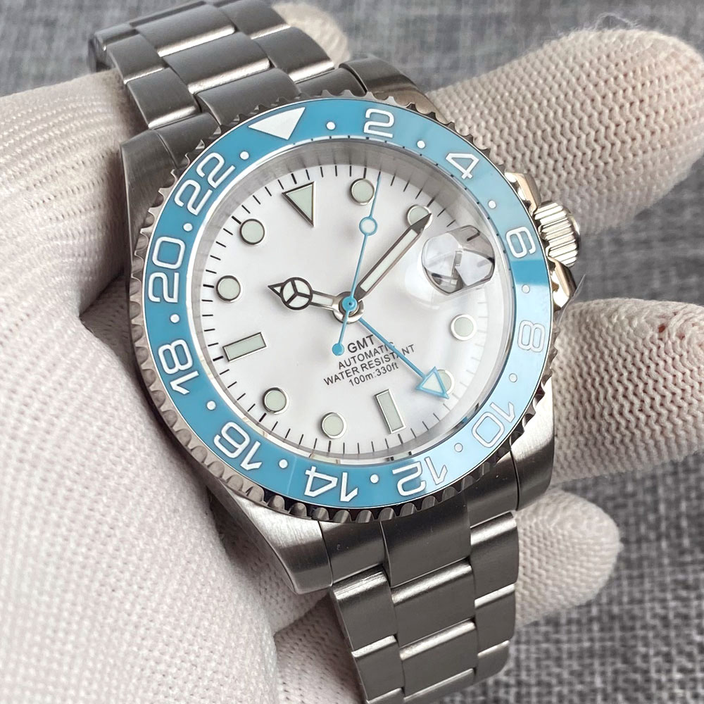 Customized 40mm Ice Blue Dial  - Jewelry Watches Men 评论和价格