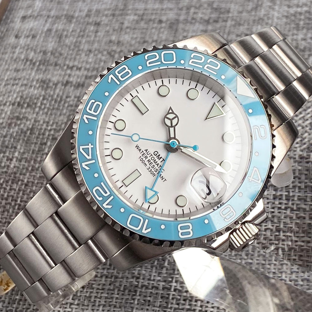 Customized 40mm Ice Blue Dial  - Jewelry Watches Men 评论和价格