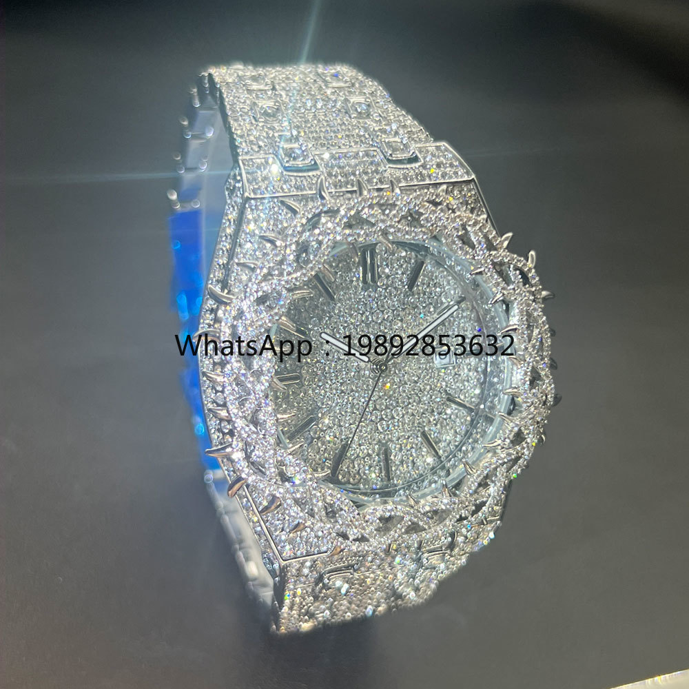 MISSFOX Hot Fashion Full Diamo - Jewelry Watches Men 评论和价格