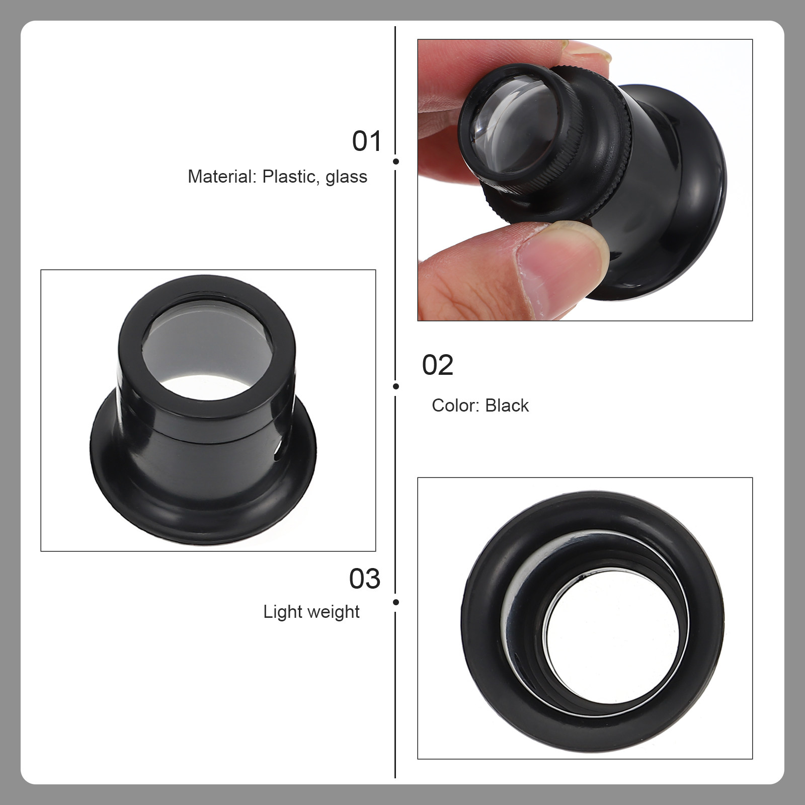 5Pcs Watch Repair Magnifying G - Jewelry Eyewear Watches & Accessories 评论和价格