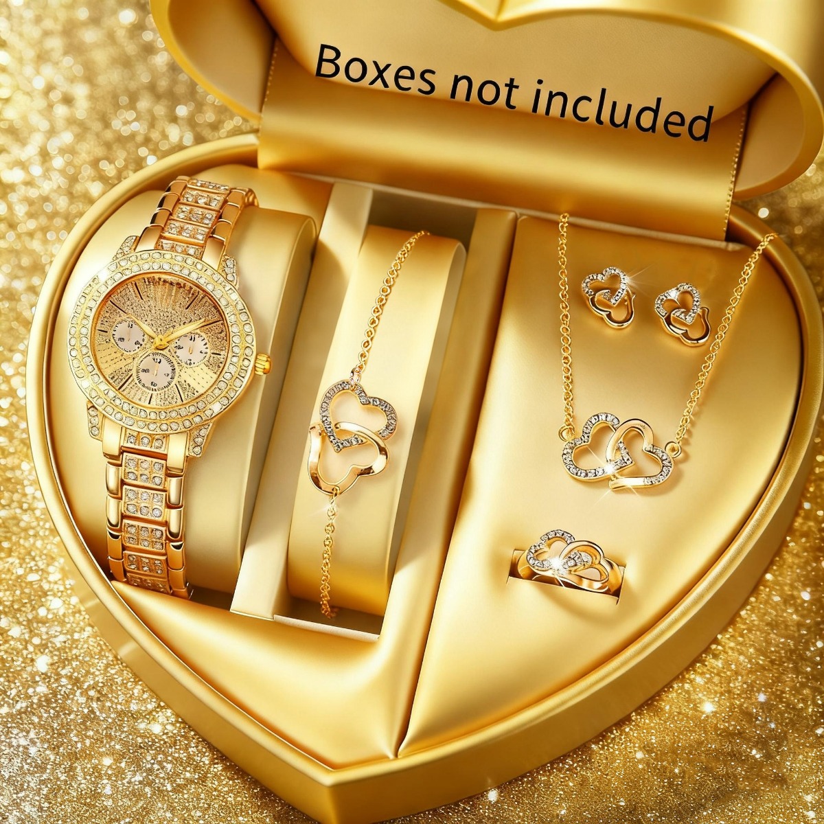 6PCS Luxury Rhinestone Women W - Jewelry Watches For Kids 评论和价格