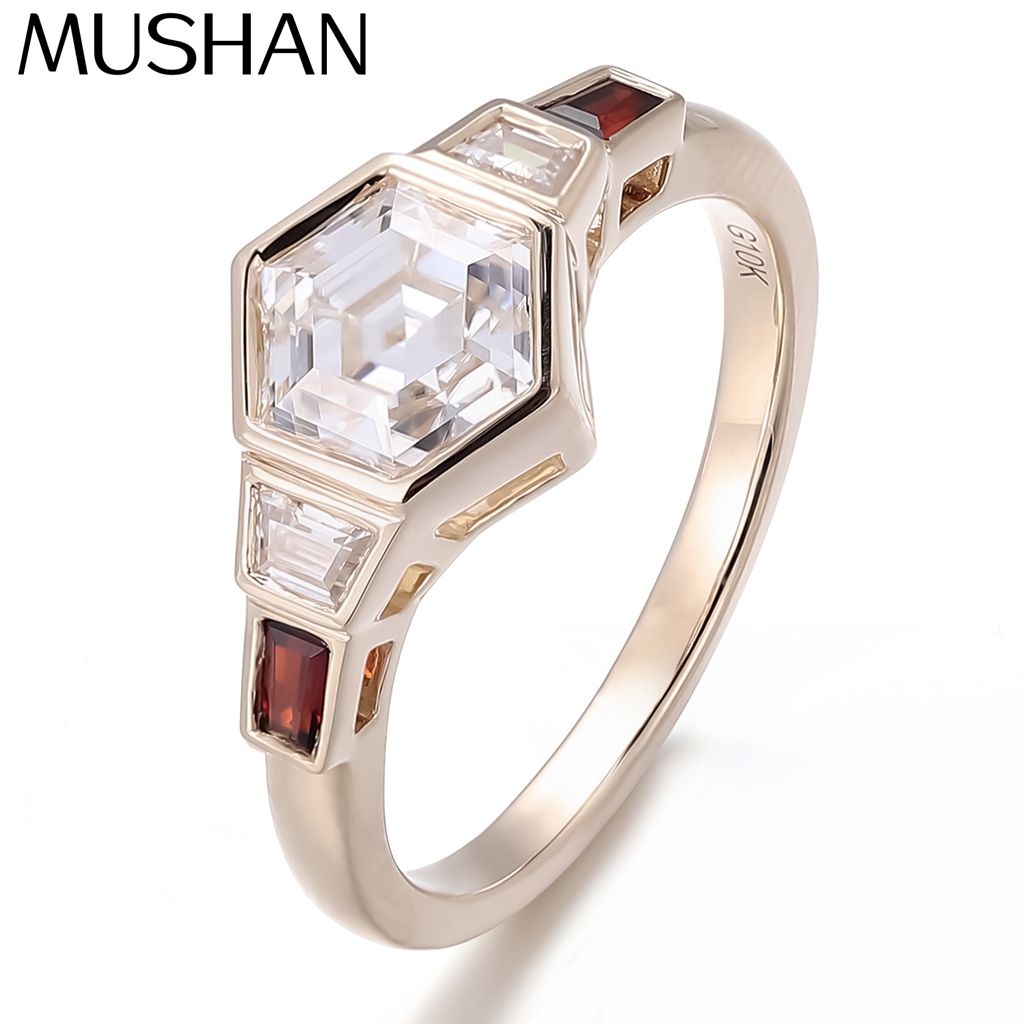 MUSHAN Custom Jewelry 10k 14k  - Moissanite Ring 评论和价格
