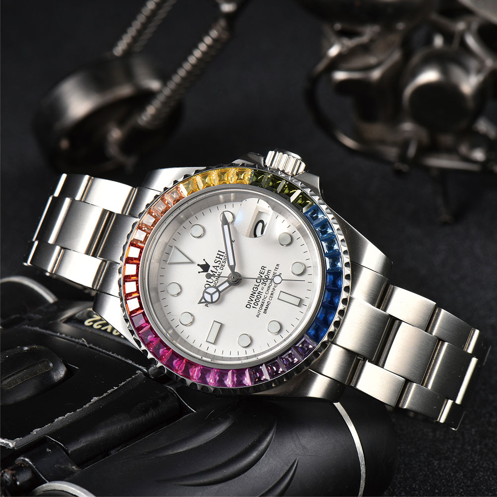 40mm luxury diving Men's watch - Watch Strap Replacement 评论和价格