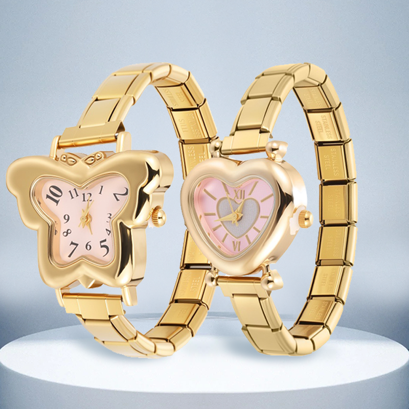 New Gold Color Pretty Butterfl - Mystery Jewelry Jar Watches 评论和价格