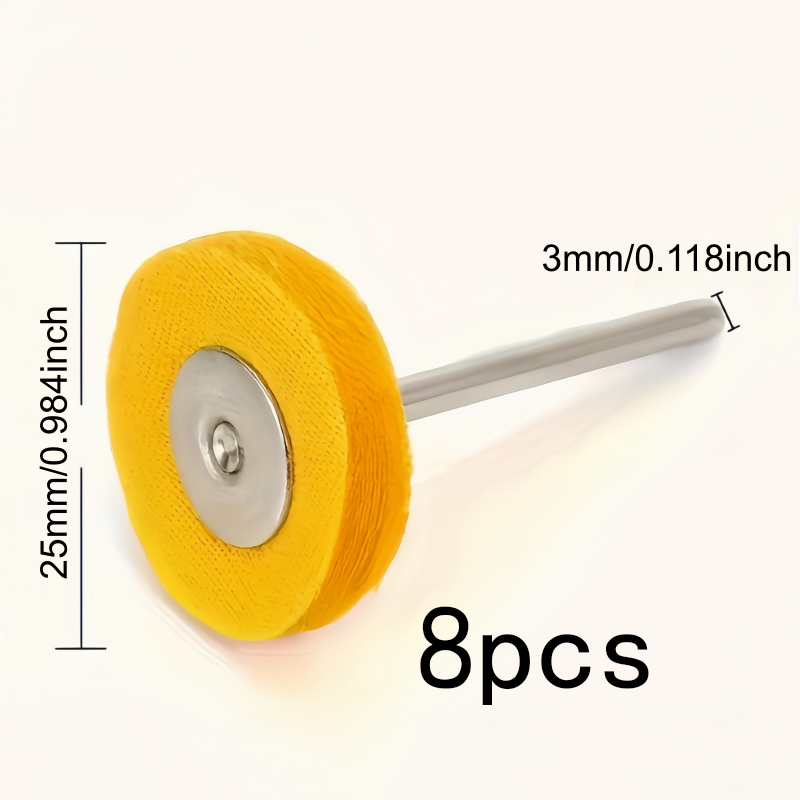 8Pcs 3mm Yellow Polishing Clot - Jewelry Watch 评论和价格