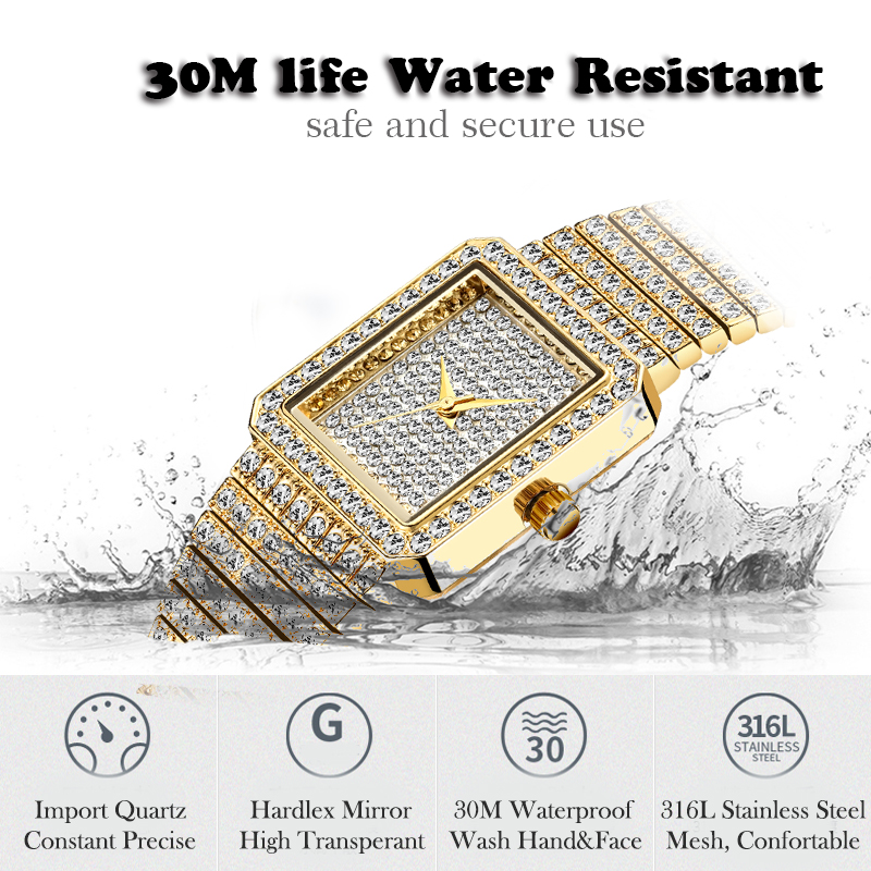 MISSFOX Diamond Watch For Wome - Jewelry Diamond Watches 评论和价格