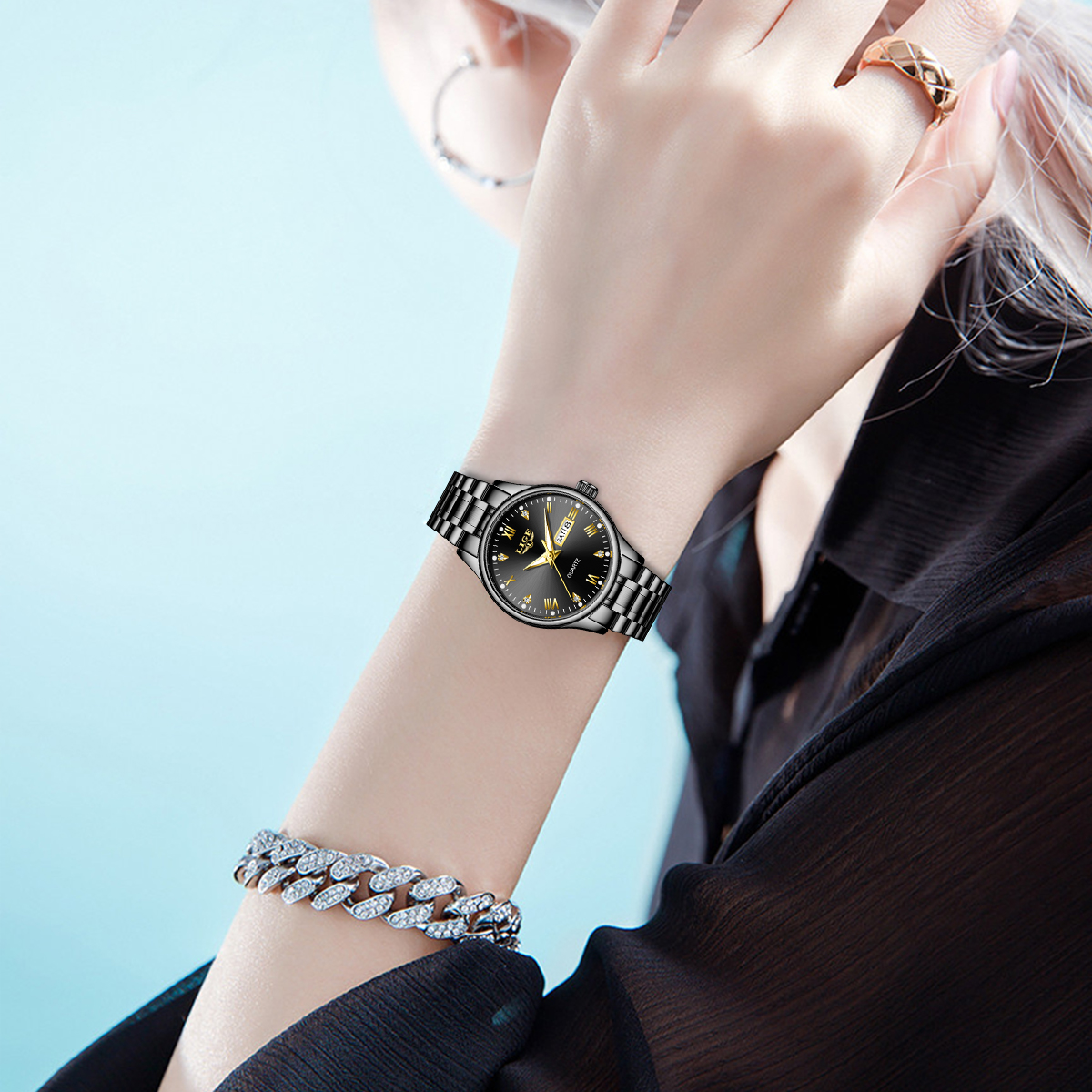 LIGE Top Band Woman Watch Clas - Jewelry Diamond Watches 评论和价格