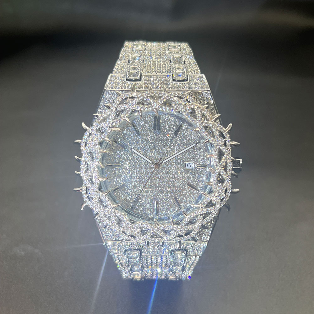 MISSFOX Hot Fashion Full Diamo - Jewelry Watches Men 评论和价格