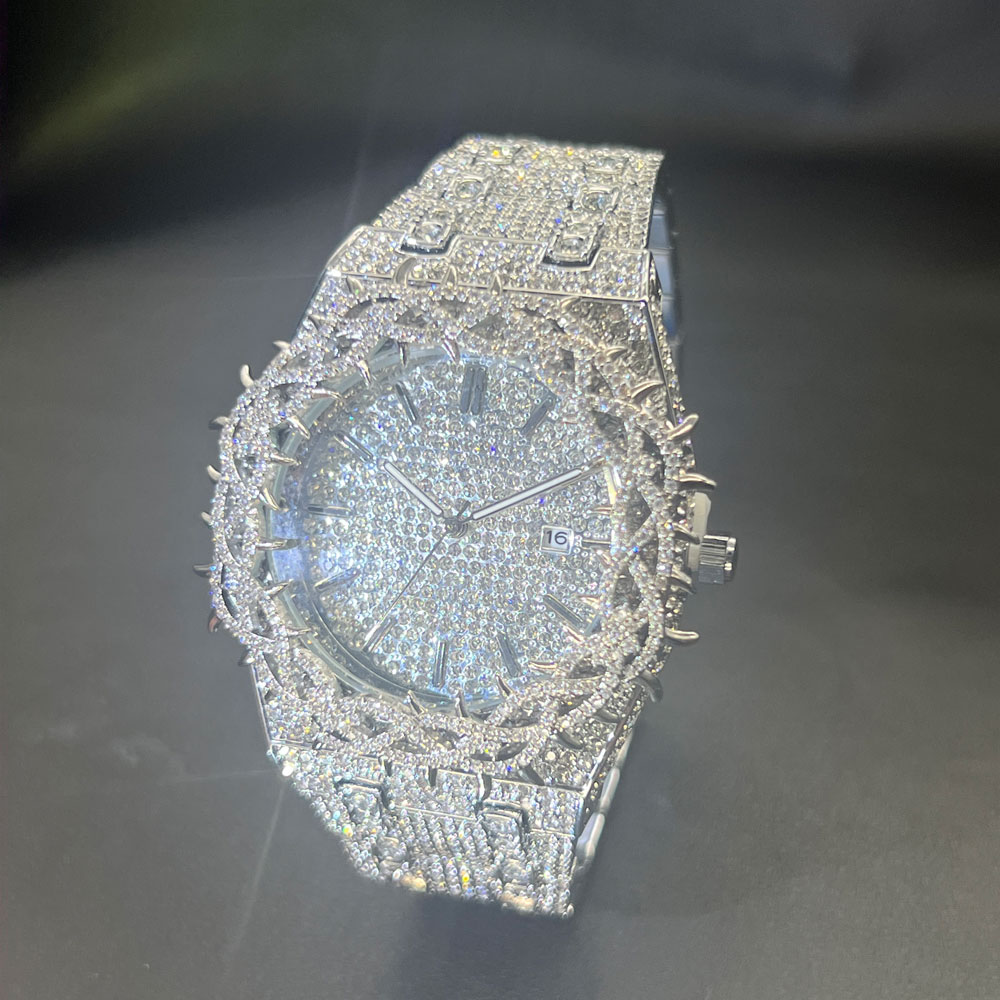 MISSFOX Hot Fashion Full Diamo - Jewelry Watches Men 评论和价格