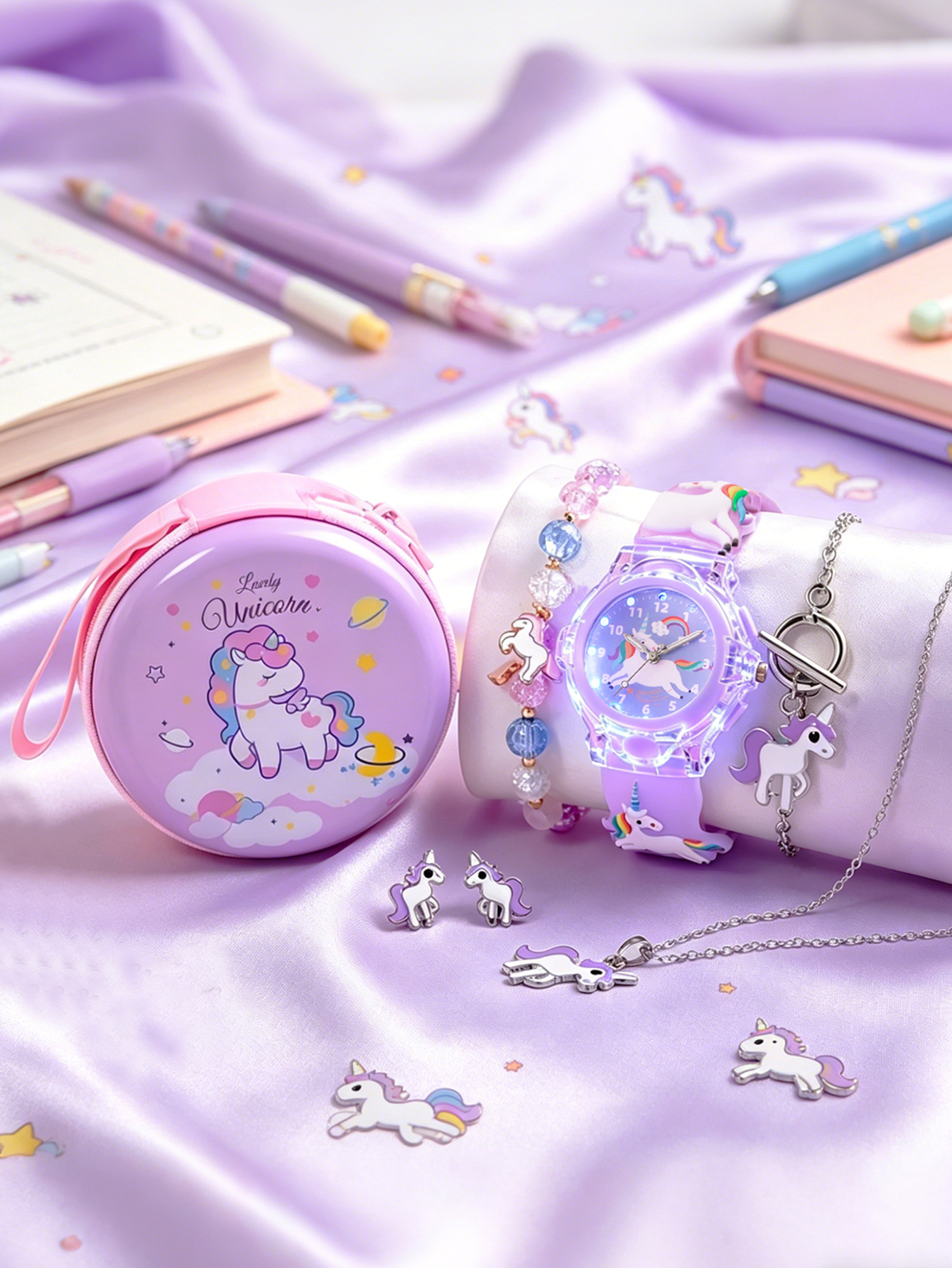 Kids Unicorn Jewelry Gift Set  - Jewelry Watches For Kids 评论和价格