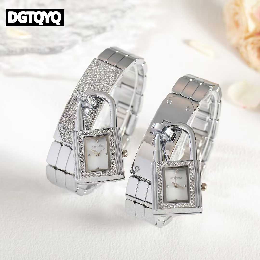 Ladies Sliver Detachable Lock  - Jewelry Diamond Watches 评论和价格