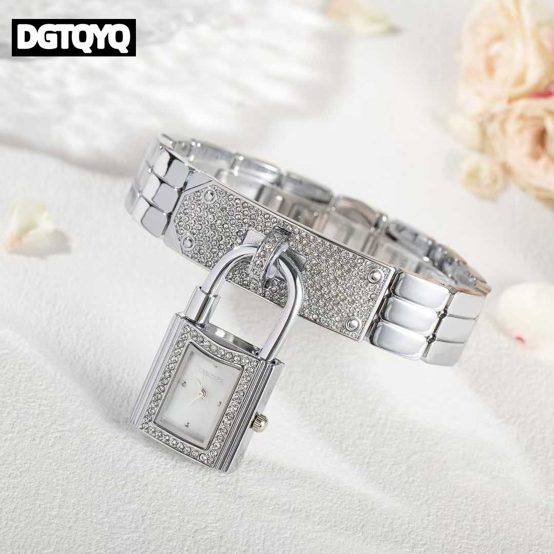 Ladies Sliver Detachable Lock  - Jewelry Diamond Watches 评论和价格
