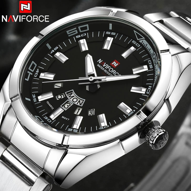 NAVIFORCE Brand Men Watches Bu - Jewelry Watches Men 评论和价格