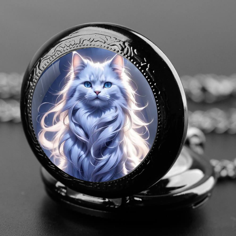 Cute Cartoon Cat Design Quartz - Jewelry Watches For Kids 评论和价格
