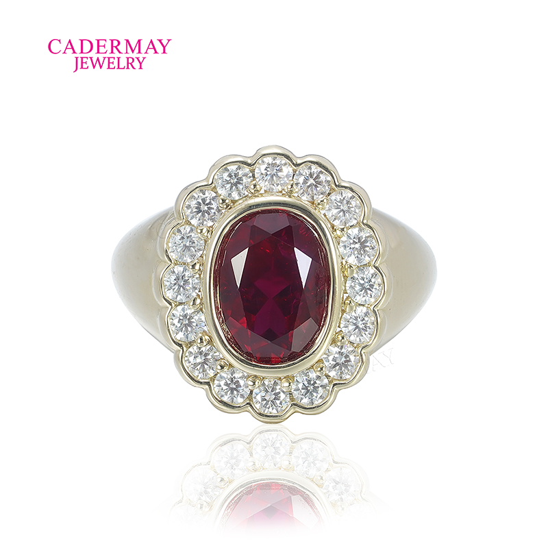 Customized 10K gold 6x8mm Oval - Moissanite Ring 评论和价格