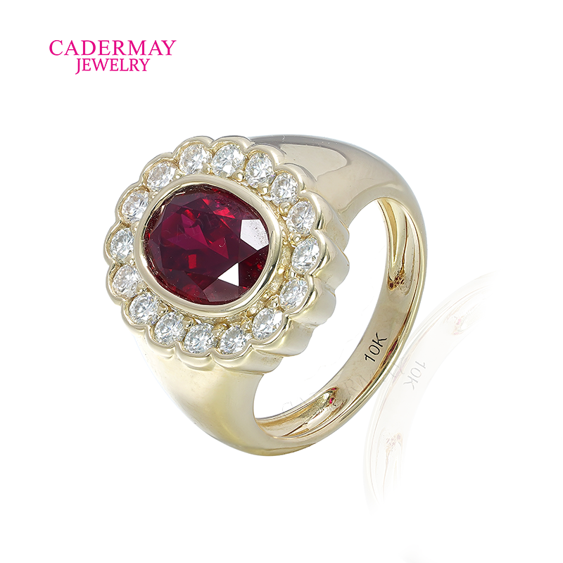 Customized 10K gold 6x8mm Oval - Moissanite Ring 评论和价格
