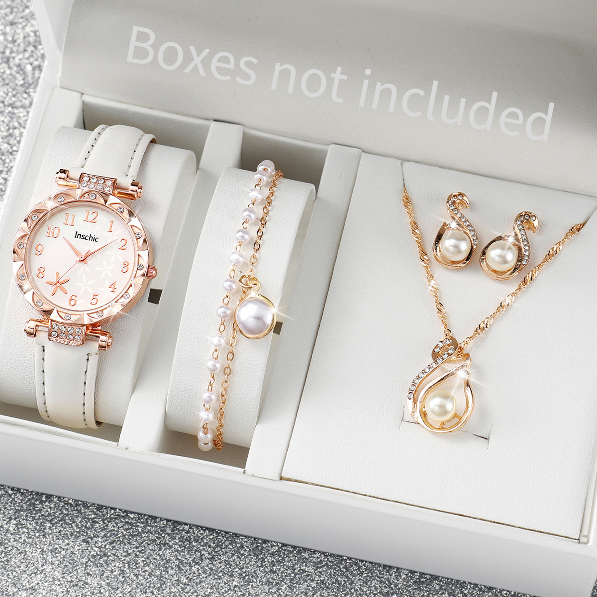 5/6PCS Fashion Rhinestone Wome - Mystery Jewelry Jar Watches 评论和价格