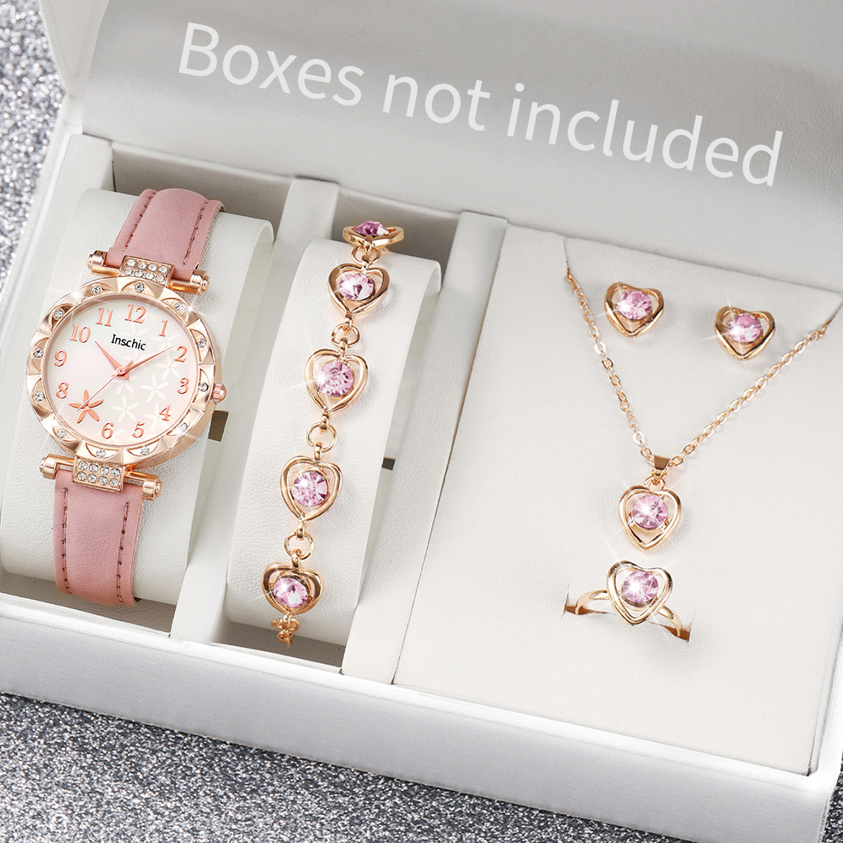5/6PCS Fashion Rhinestone Wome - Mystery Jewelry Jar Watches 评论和价格