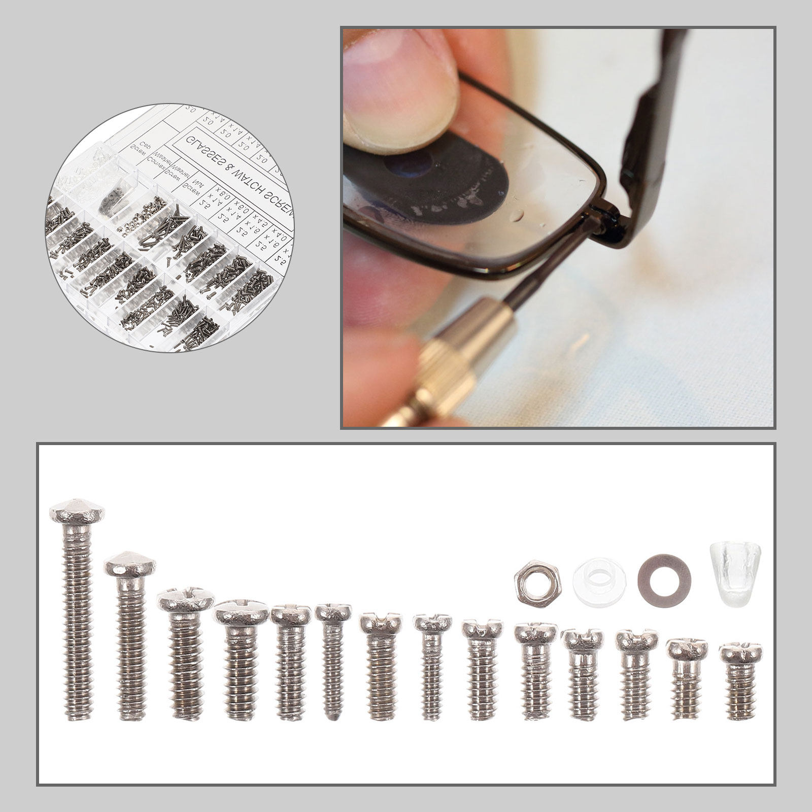 1Set Eyeglasses Repair Set Inc - Jewelry Eyewear Watches & Accessories 评论和价格