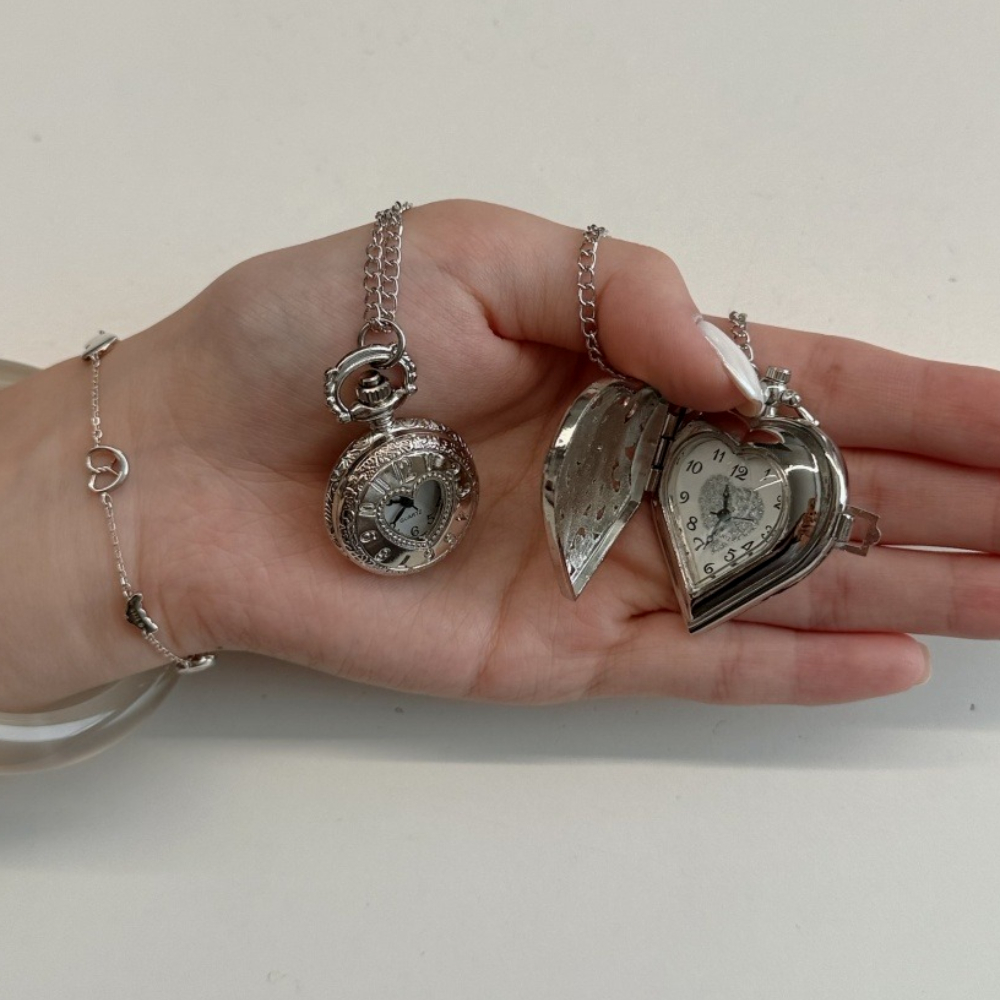 Original Hollow Heart Pocket W - Vintage Jewelry Watches Women 评论和价格