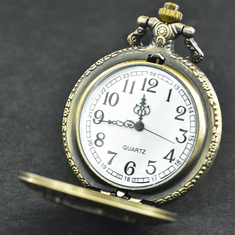 Vintage Bronze Clamshell Flowe - Jewelry Watches For Kids 评论和价格