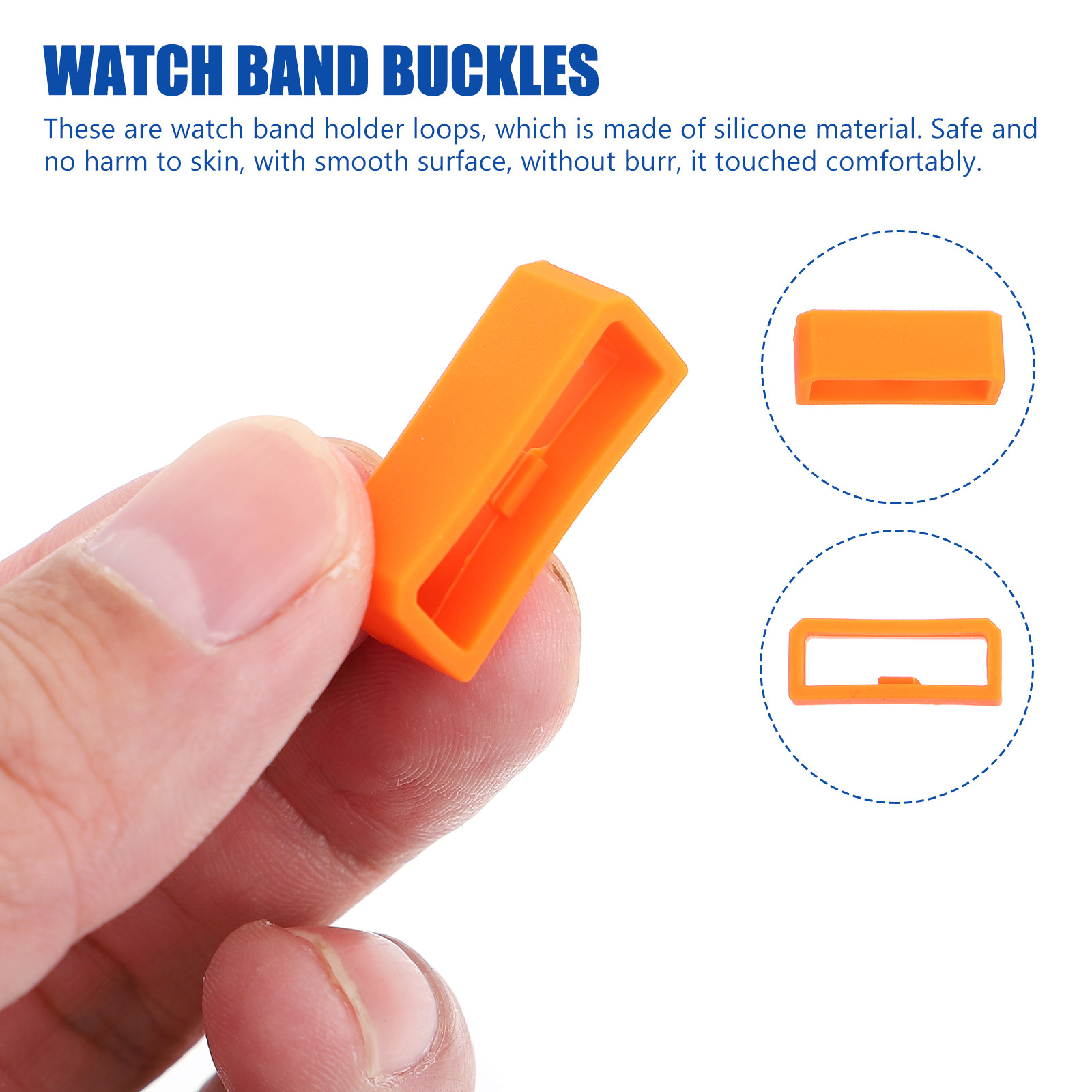 24Pcs Silicone Watchband Loop  - Watch Strap Replacement 评论和价格