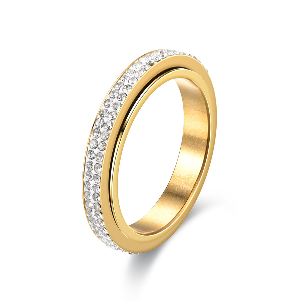 2 Row Anxiety Ring Rotary Ther - Moissanite Ring 评论和价格