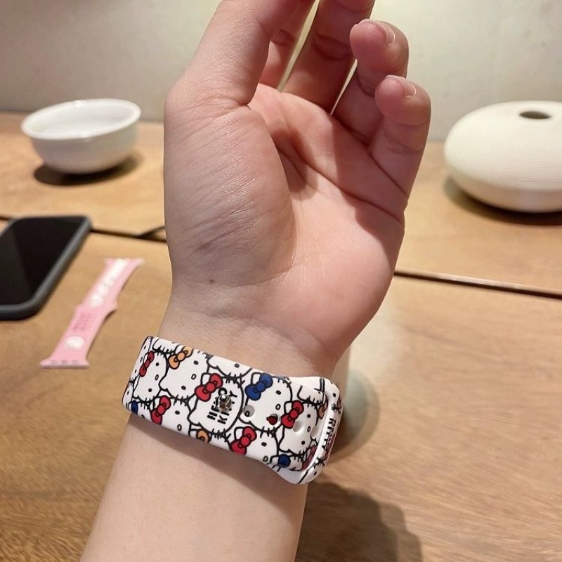 Anime Sanrio Cute Hello Kitty  - Watch Strap Replacement 评论和价格