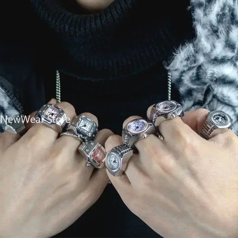 Vintage Punk Finger Watch Mini - Vintage Jewelry Watches Women 评论和价格