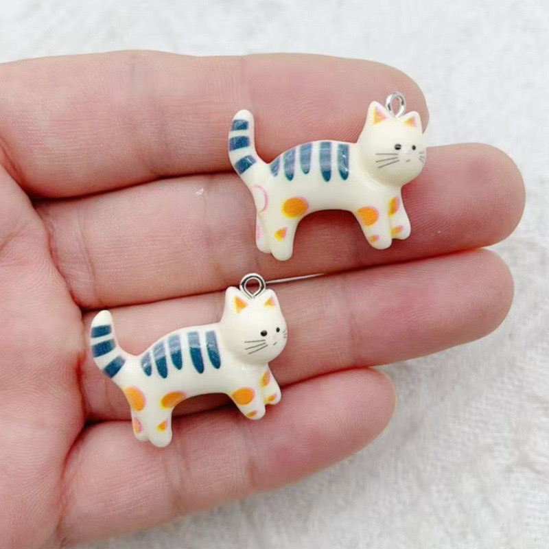 10pcs resin cartoon cat animal - Jewelry & Watches Review 评论和价格