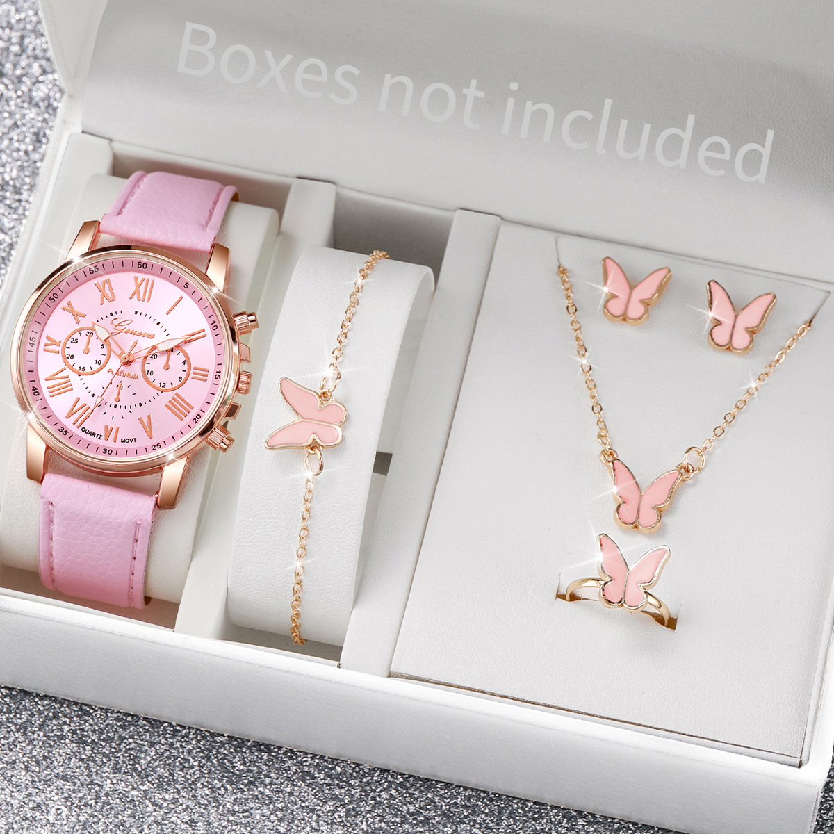 6PCS/Set Fashion Women Watches - Mystery Jewelry Jar Watches 评论和价格