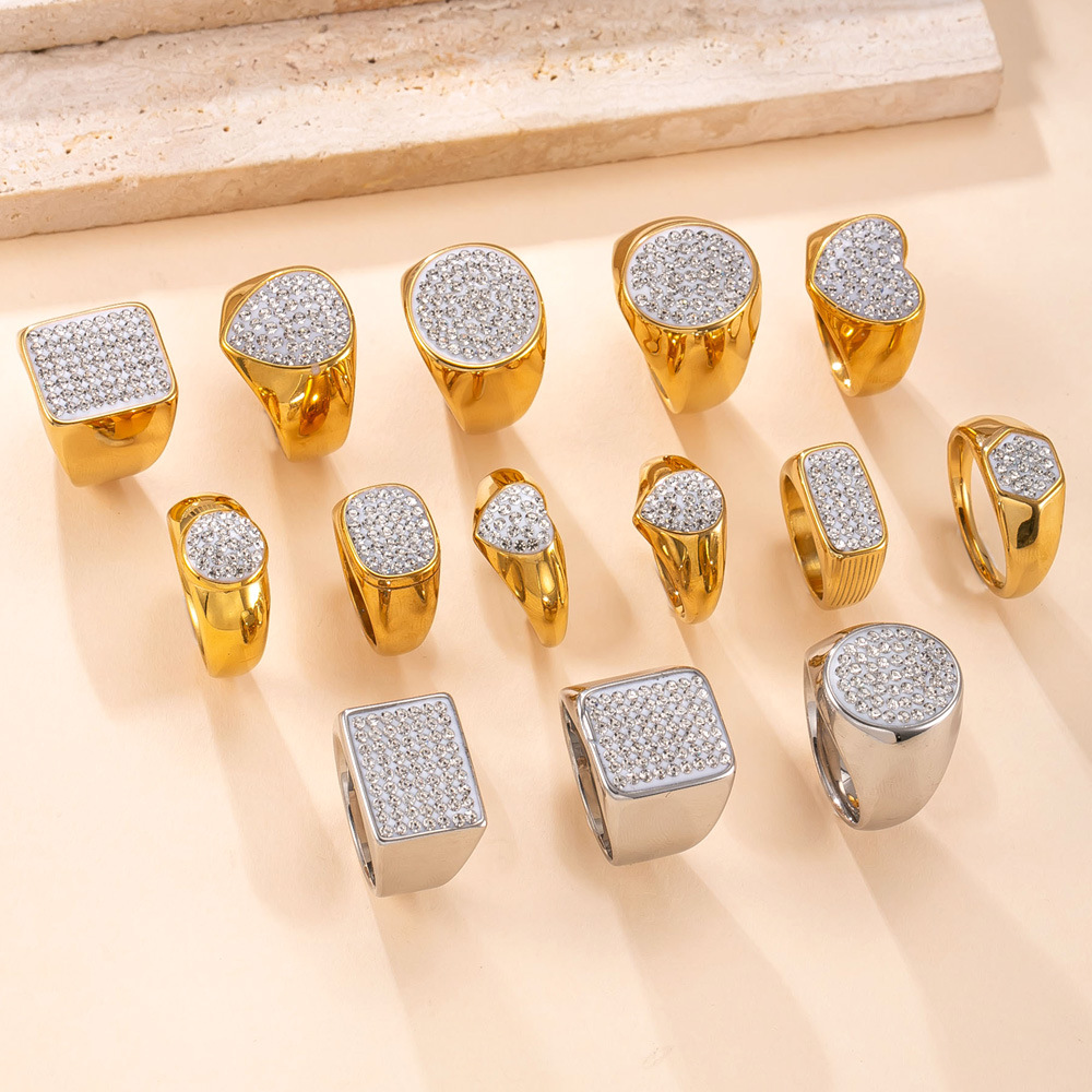 Luxury 316L Stainless Steel Fo - Moissanite Ring 评论和价格
