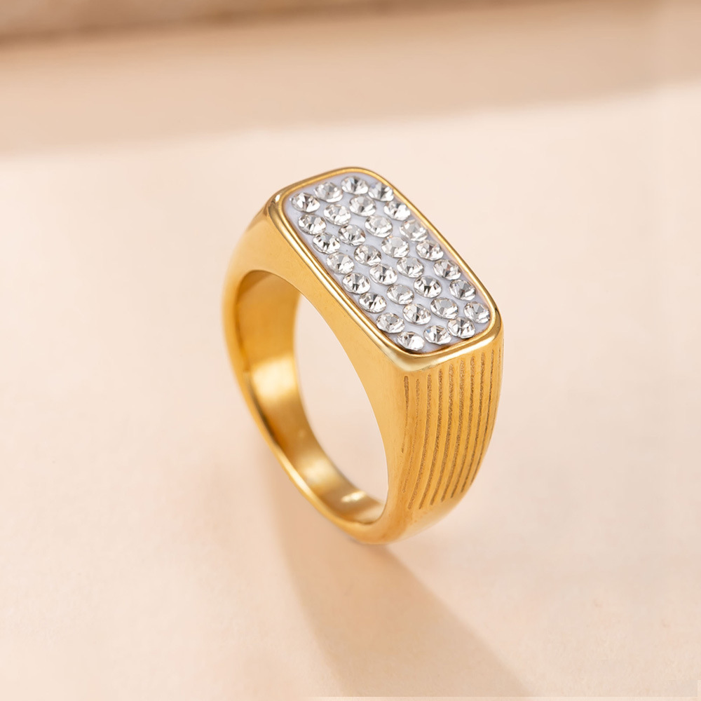 Luxury 316L Stainless Steel Fo - Moissanite Ring 评论和价格