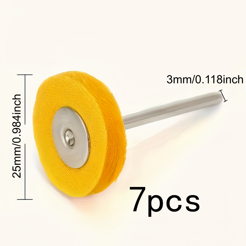 7Pcs 3mm Yellow Polishing Clot - Jewelry Watch 评论和价格