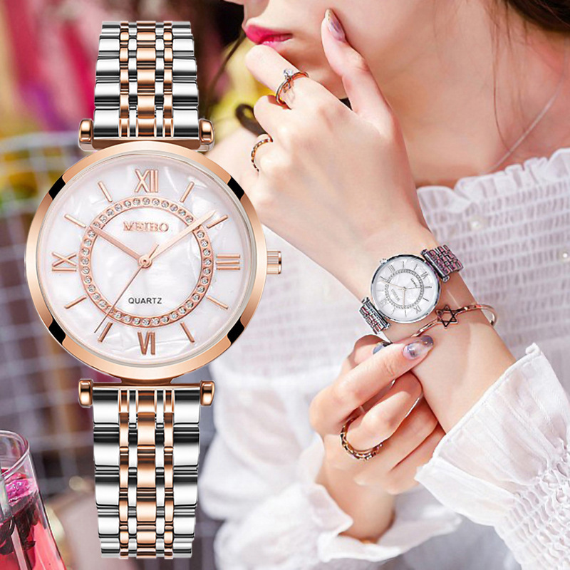 Luxury Crystal Women Bracelet  - Jewelry Diamond Watches 评论和价格