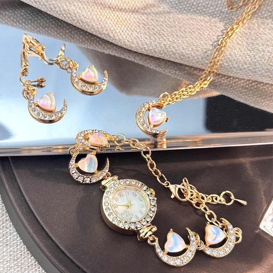 3pcs/set Vintage Love Moon Jew - Vintage Jewelry Watches Women 评论和价格